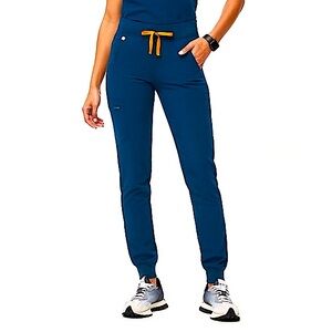 Figs Women’s NWOT’s Plus Size Zamora Blue and Orange Jogger Scrub Pants Size 4X